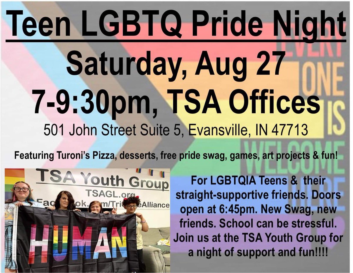 tsalgbtq's tweet photo. Please share! #LGBTQIA #LGBT #LGBTQ #evansville #evansvillein #evansvilleindiana #BlackLivesMatter #translivesmatter #blackTRANSlivesmatter #letthemplay #gey #evsc https://t.co/UtdUY07bFi