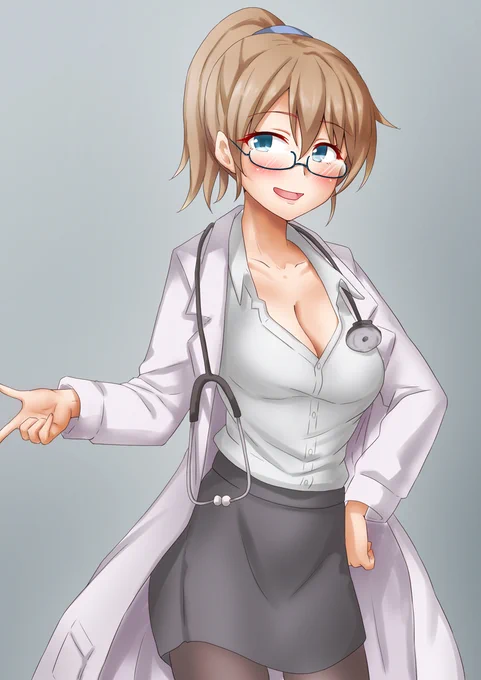 イントレピッド先生「いい子にしてないとバリウム飲ませちゃうぞー」#艦これ 