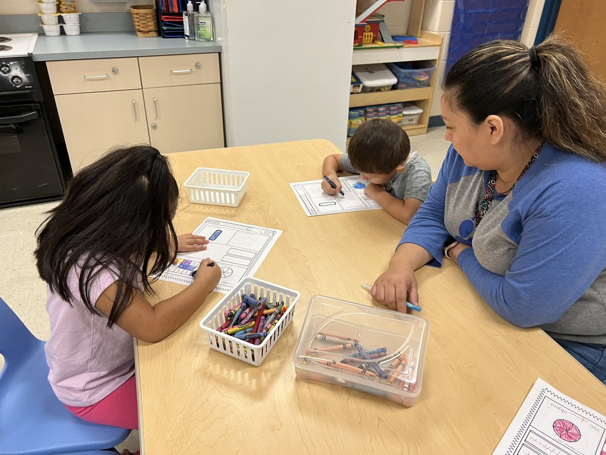 These amazing 4 year old students have learned so much in the last 3 weeks! Rules and procedures are established. We’re learning how to be a good friend &amp; work together. We’ve studied the vowels A and O and are counting and representing numbers to 5! <a href="/LJenkins_NBE/">Lourdes Jenkins</a> <a href="/HumbleISD_NBE/">North Bend Elementary</a>