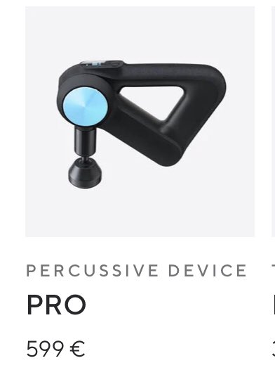 dobx18's tweet photo. I refuse to believe any mf is buying a €600 massage gun?? They also have a €1050 version💀 https://t.co/6JWSMsiKi3