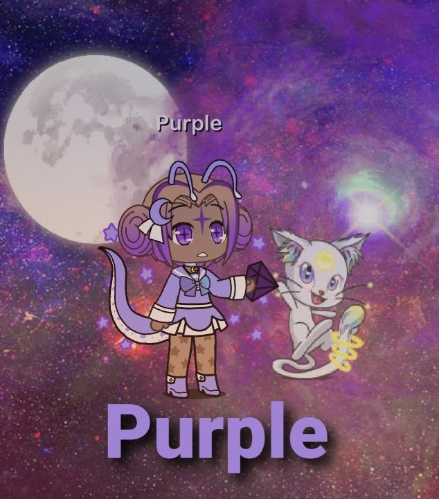 Purple gotcha character using my purple gotcha outfit