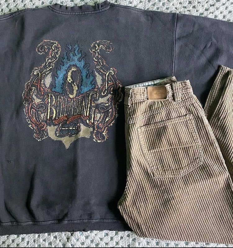 I have always been a lover of Corduroy, there’s a whole rack of corduroy trousers in a local vintage store and I’m thinking I’ll go back and pick some up