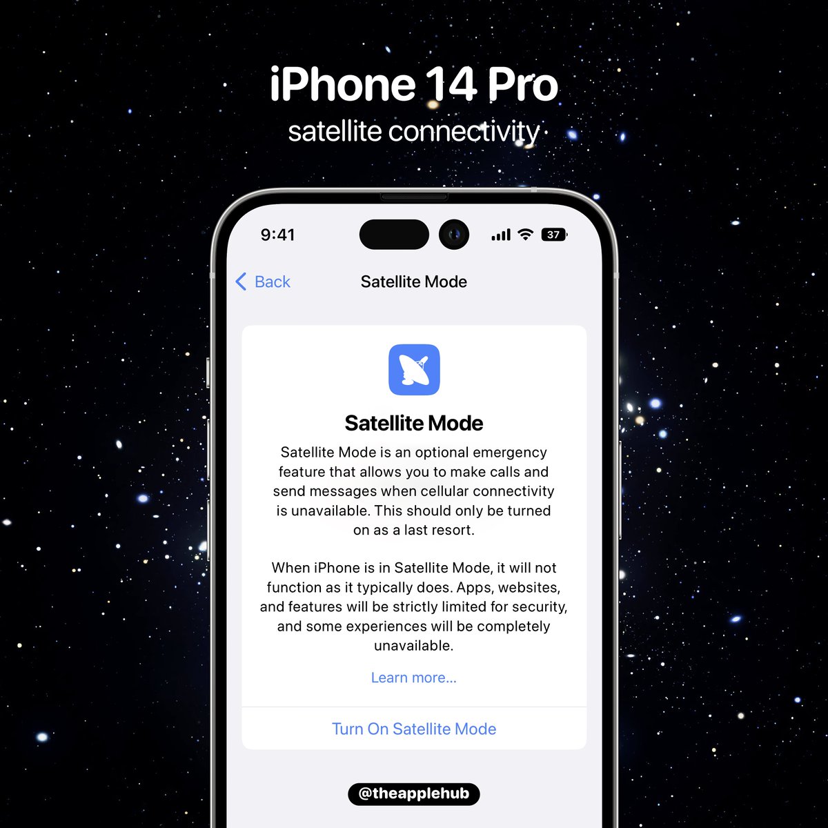 theapplehub's tweet photo. According to Tim Farrar, a satellite communications consultant, Apple could announce a satellite connectivity feature for the iPhone 14 at the Apple Event. Apple could partner with Globalstar for the feature. Are you excited for this? https://t.co/64Q4ROfFW3