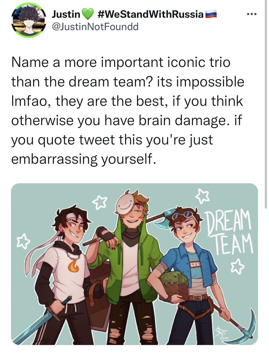 This has been going round again, please stop falling for this it’s so incredibly obviously bait. But whilst everyone is exposed to the image, I’d like to give a shoutout from my small account to <a href="/li_wri_/">red | li-wri</a> the original artist (I hope lol) her art is really cool