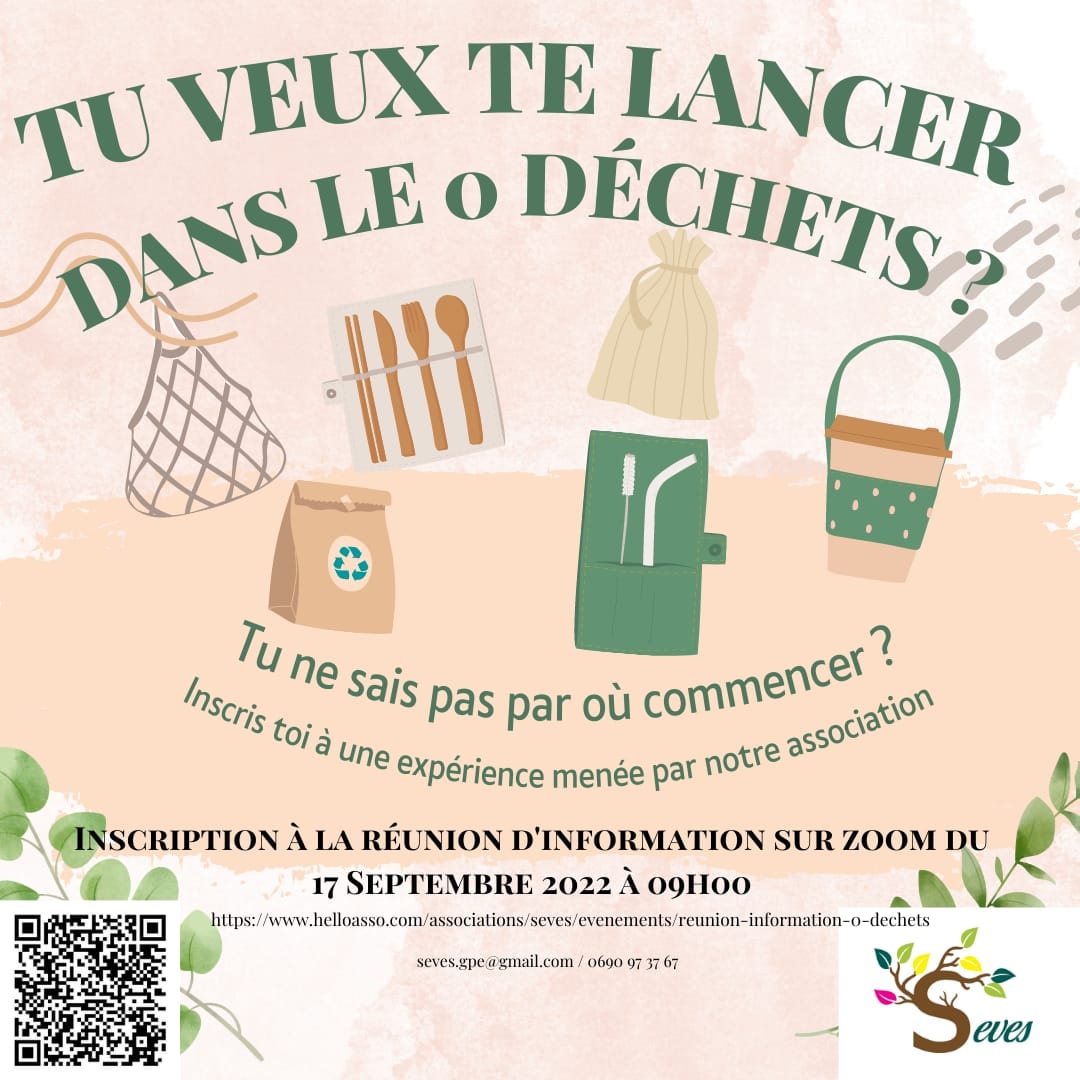 AssociationSEV2's tweet photo. Vous souhaitez devenir un foyer 0 déchets ? Nous pouvons vous accompagner!
Pour plus d'informations venez participer à la réunion en visio du 17 Septembre 2022. Pour cela inscrivez vous via le lien suivant. https://t.co/6wrBjz97iQ

 #guadeloupe #zerodechet #environnement https://t.co/fIcqaF1TTP