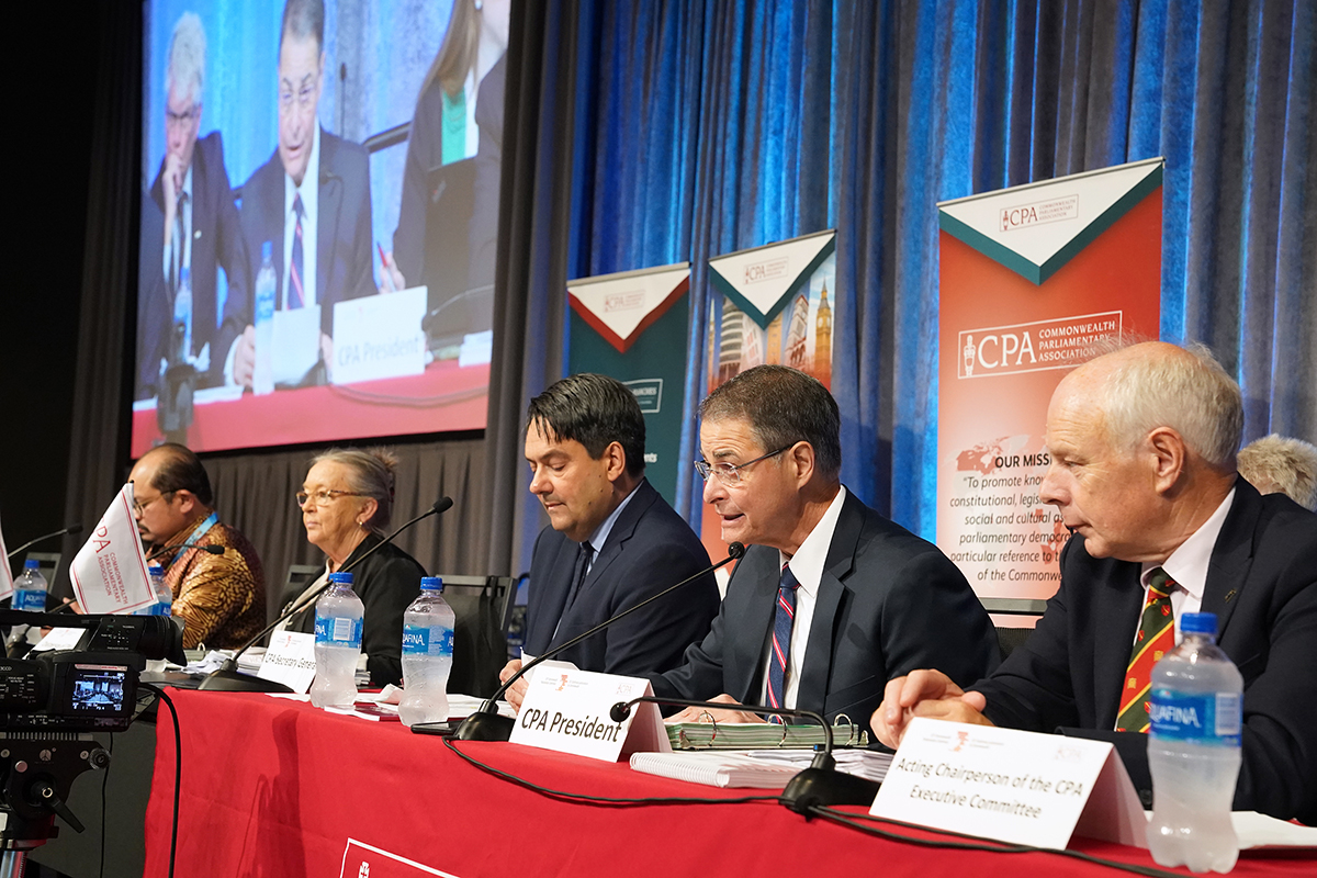 HoCSpeaker's tweet photo. It was a pleasure to learn from fellow #Commonwealth parliamentarians during the #65CPC in Halifax. Such events help to strengthen the partnerships that exist between our parliaments and countries. @CPA_Secretariat @ParlDiplomacy https://t.co/TBxbNGxuNd