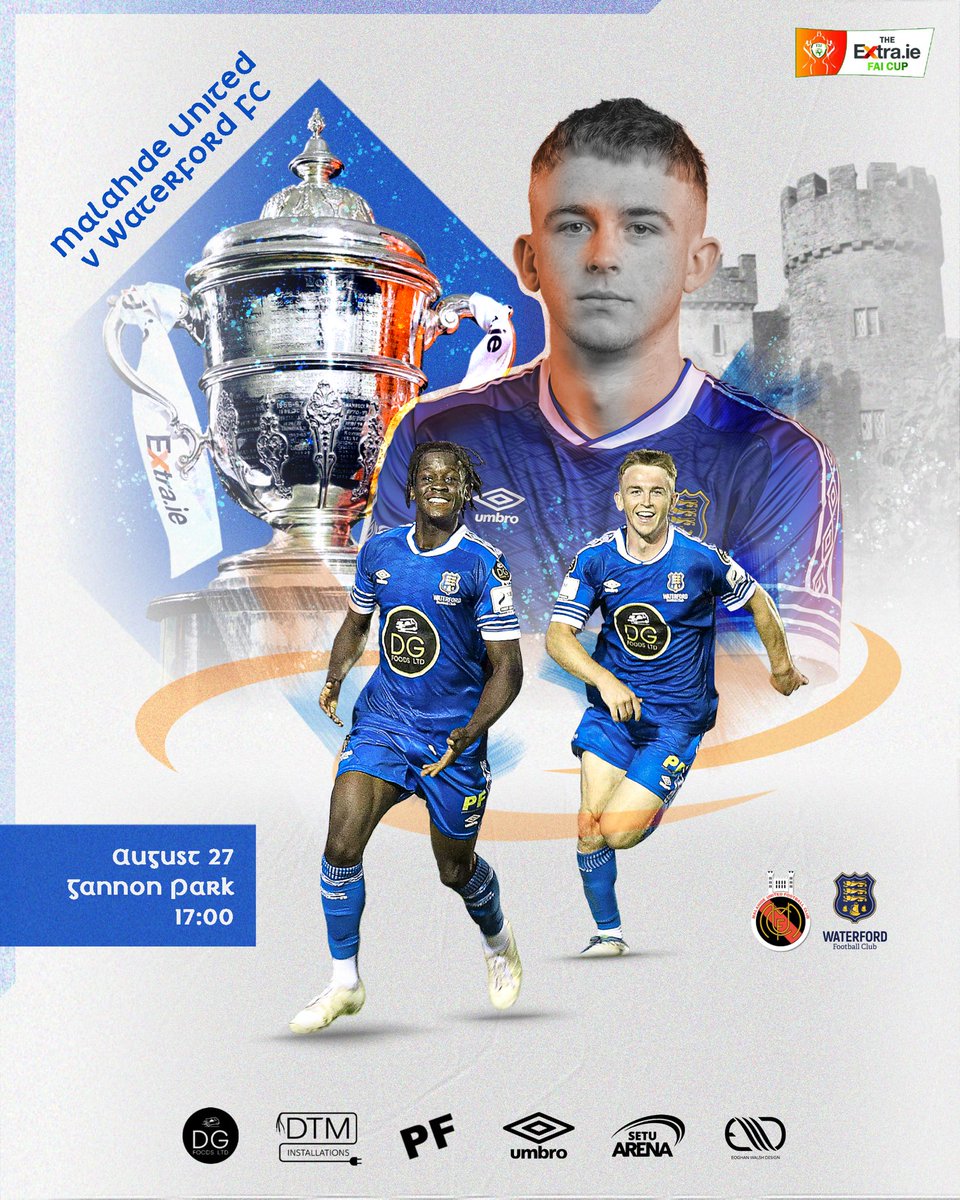 WaterfordFCie's tweet photo. 🔵  𝗠𝗔𝗧𝗖𝗛𝗗𝗔𝗬 🔵
🏆 https://t.co/JSNGAx3oTR FAI Cup
🆚 Malahide United 
🏟️ Gannon Park 
⏰ 5pm
📺 https://t.co/2Vo0U22Zjc
🎫 On the gate

#WaterfordFC #MUAFCvWFC https://t.co/kvqKRhhWPK