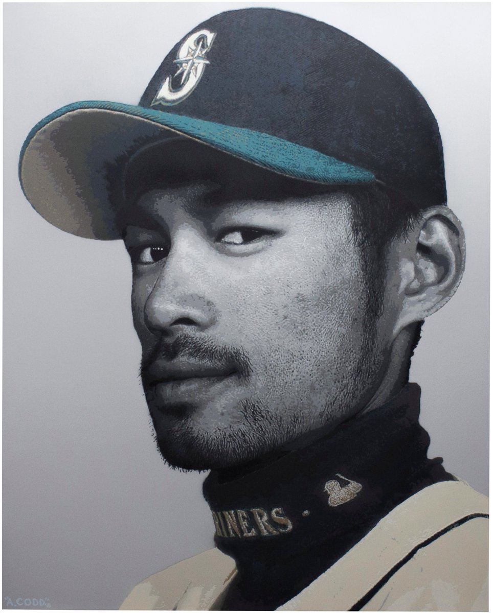 _acodd's tweet image. #IchiroWeekend 

‘51 Classic. 

Original Photo Used for Reference taken from @SInow Rookie Cover by, Howard Schatz.