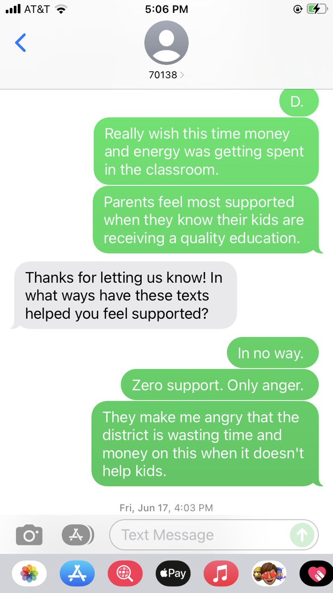 mosborn's tweet photo. @SFUnified How much $$ is @SFUnified paying this third party service to spam parents? Also, definitely didn’t sign up, but have been diligently providing my feedback. https://t.co/1MVGy5VD2w