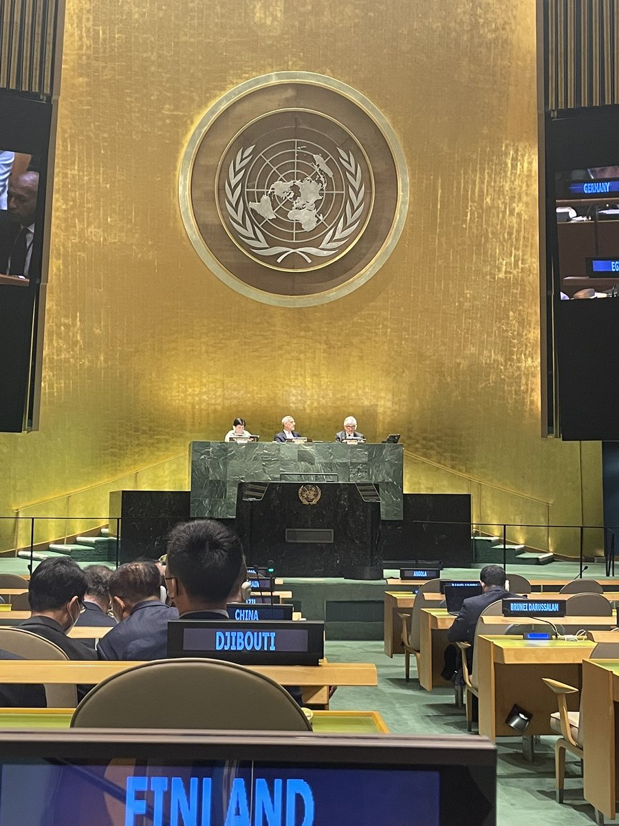 TiinaRaijas's tweet image. Russia has blocked the consensus on the 10th RevCon of the NPT Treaty. No substantial final document at the #NPTRevCon. Next RevCon in 2026, PrepComs 2023, 2024 and 2025.