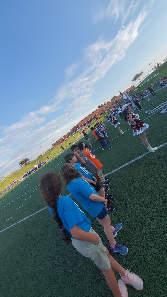 BCE_PE's tweet photo. Our @Buffalo_Creek1 #AdvancedMovers are here for the @NHS_Raiders1 game! #FutureRaiders @northbrookhigh @sbisdathletics @SBISD_HFDept https://t.co/m2P0Fjx6GB