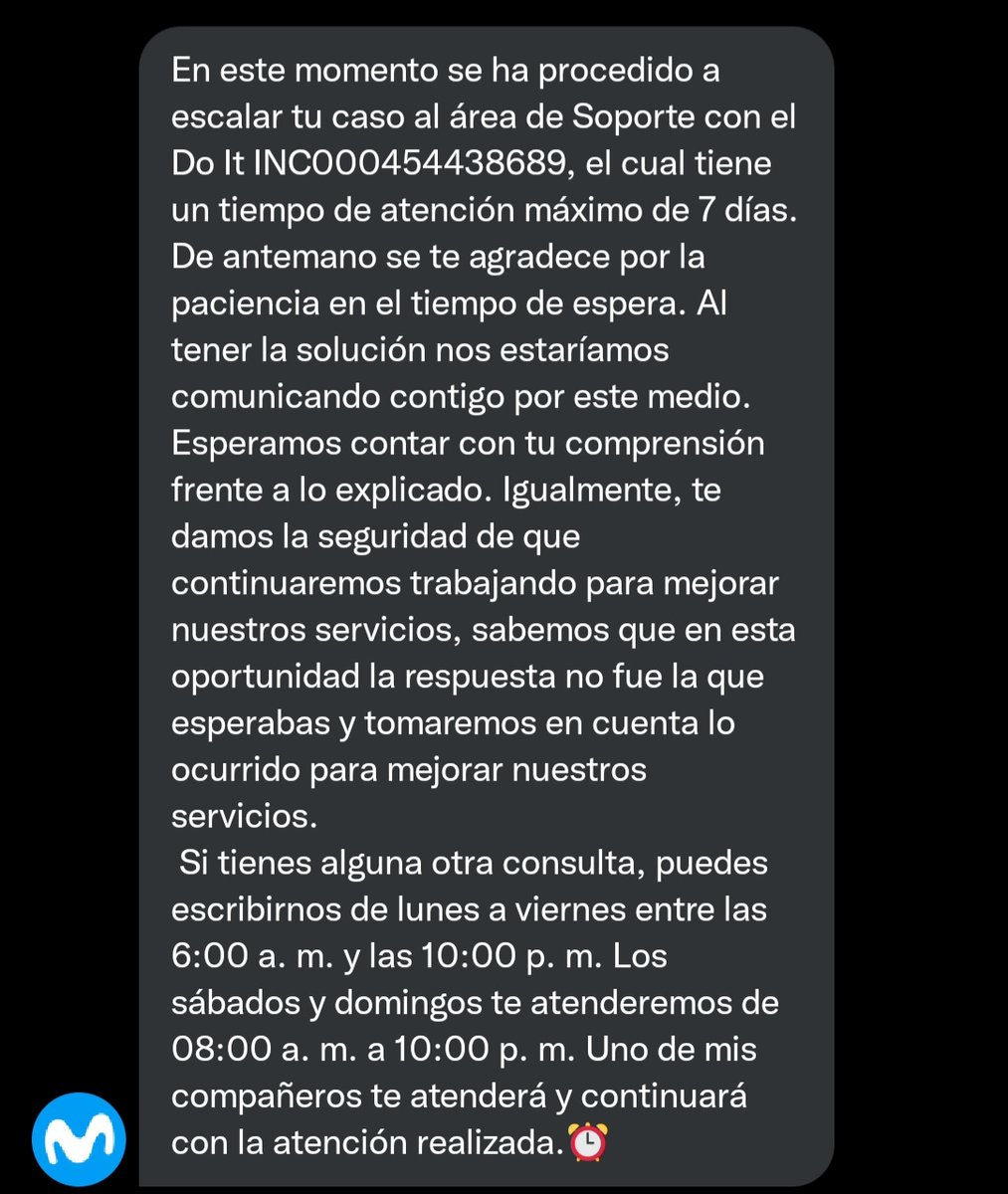 Jr_deftones's tweet photo. @MovistarPeru @crissifuentes @IndecopiOficial @OSIPTEL Ya les escribí por interno y no solucionan nada. Es un problema que se consulto hace mas de un mes y aún no hay solución https://t.co/EpBVLuAnFf
