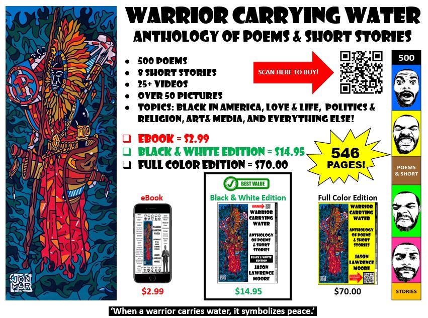 JLMoore111's tweet photo. Warrior Carrying Water Anthology (Black &amp; White
Edition) only $14.95 on Amazon!  https://www.
amazon.
com/gp/product/B0BC26RCDZ/ref=dbs_a_def_rwt_bibl
_vppi_i1 https://t.co/uAbEBZpkew