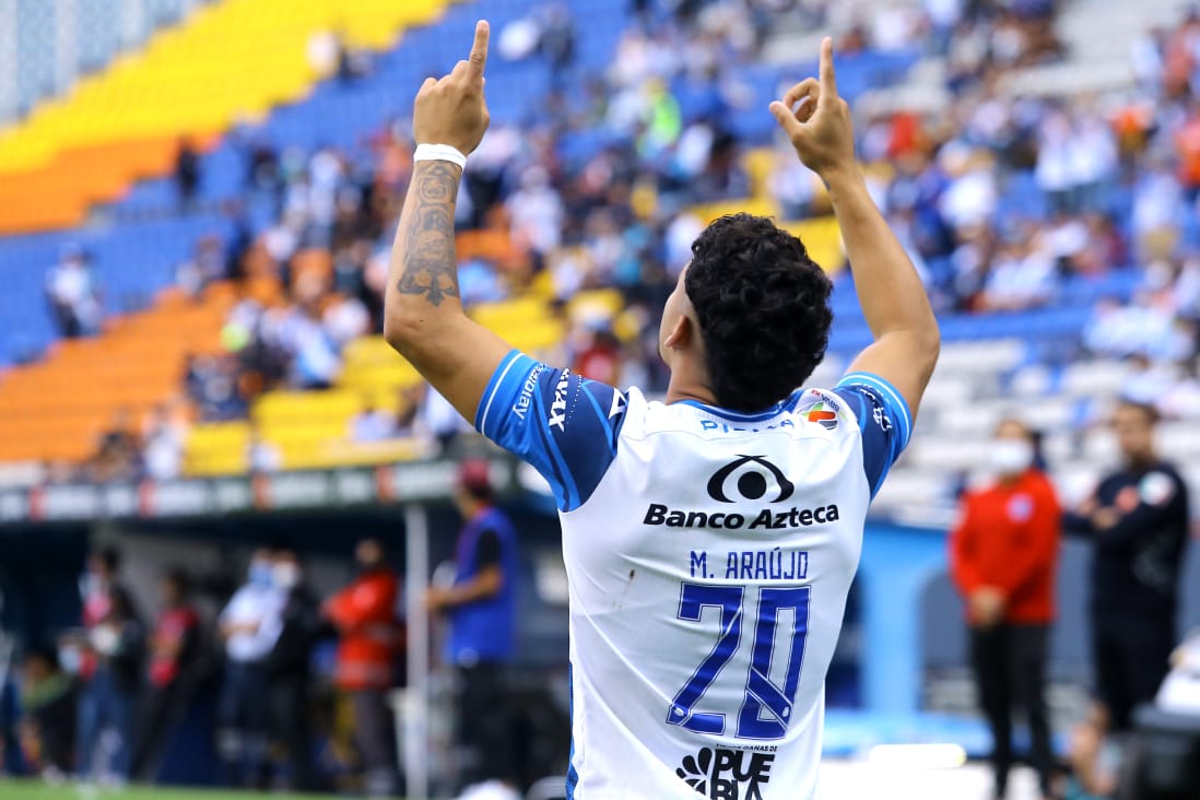 🔵 Así celebra Maxi Araújo el primer gol del encuentro. ⚪

📸: <a href="/erikguzmanc/">ERIK GUZMAN</a>