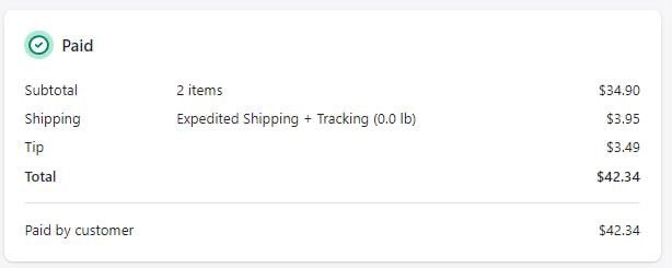Just had a sale come through to 1 of our 4 brands we’ve started this week that tipped $3.49..

The tip alone covered the full product cost of this order.. brand 1’s margins are… 🔥🥵

Next week will be fun 🚀 #solana