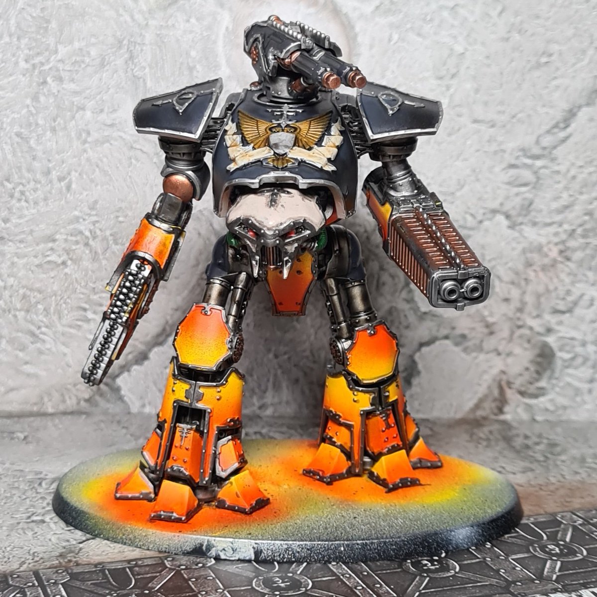 Pigeoneater's tweet photo. Legio Magna starts walking.
#Warmongers #WarhammerCommunity #PaintingWarhammer #paintingforgeworld #30k #heresy #horusheresy #titanicus #enginekill https://t.co/DlD871pPbH