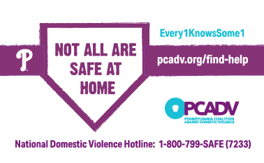 If you or someone you know is experiencing domestic violence, free and confidential help is available ⬇️ pcadv.org/find-help/ <a href="/Phillies/">Philadelphia Phillies</a> <a href="/Pirates/">Pittsburgh Pirates</a> #Every1KnowsSome1