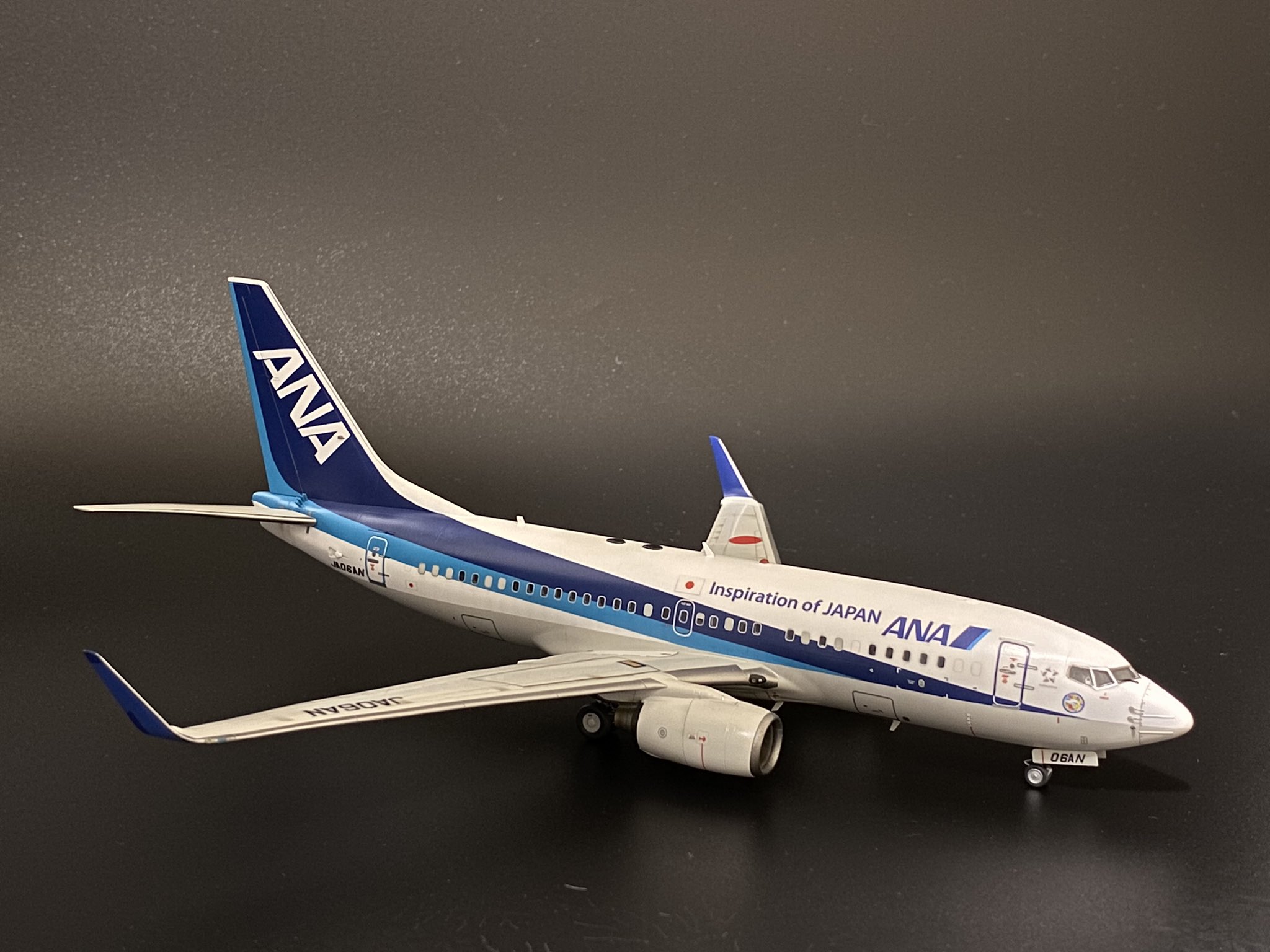Boeing 737-800 電飾加工済航空機模型