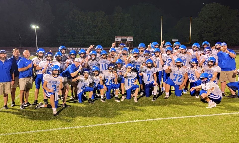 BMSLionPride's tweet photo. We had a great start to our football season. Congratulations to both our team on their wins over Prescott last night. Looking forward to a great season. #LionPride #footballforlife https://t.co/UbRYSuhruo