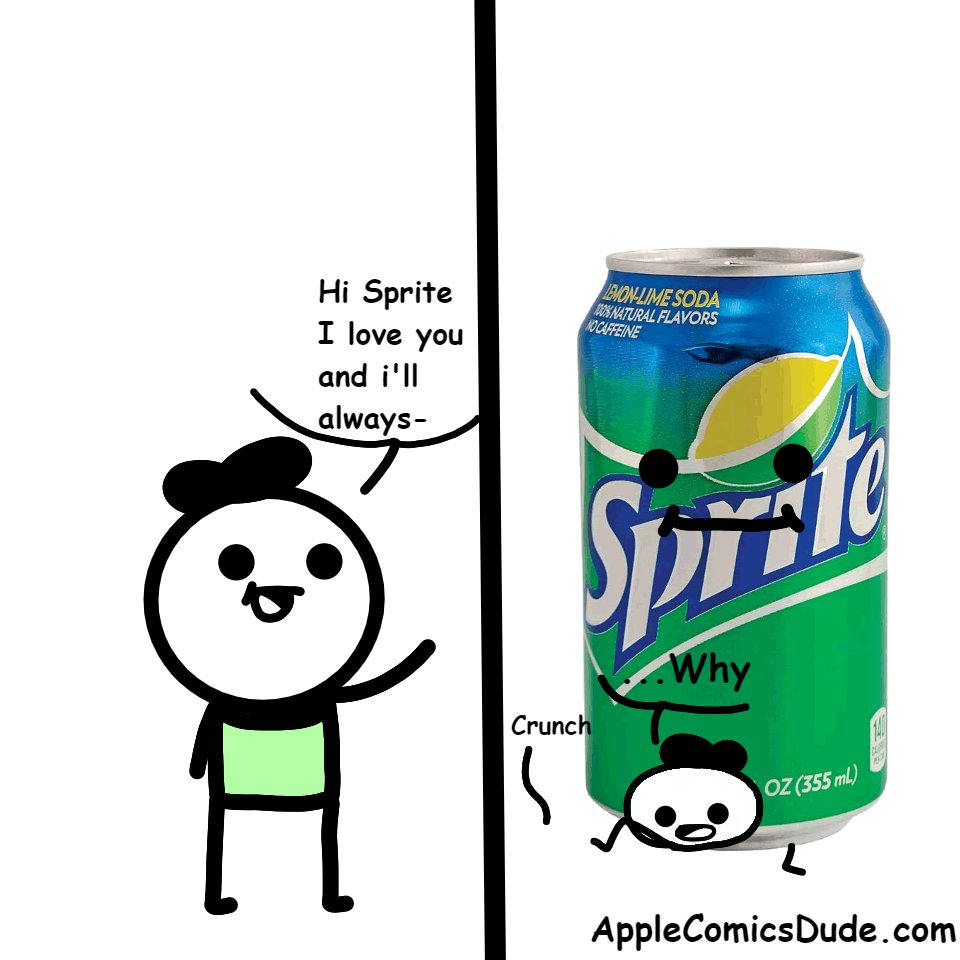 AppleComicsDude's tweet photo. #comics #funny #tumblr #tumblrhumor #PerfectNow #Sprite #GoodJob #popular #Trending https://t.co/zWLbJ2wdVU