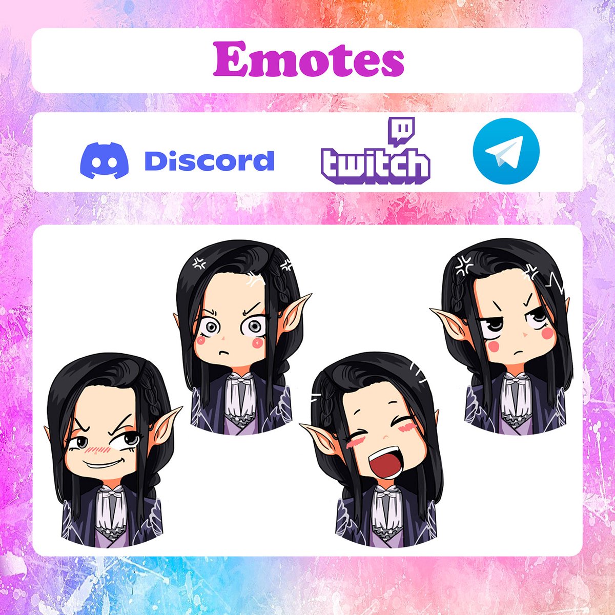 lilith_felix_0's tweet photo. I can draw a cute chibi avatar, for twitch emotes and a profile picture. If you want consider me:)

#emotes #twitch #twitchemotes #twitchaffiliate #emote #twitchstreamer #twitchemote #twitchemoteartist #streamer #emotestwitch #digitalart #art #gaming #twitchsubbadges #emoteen https://t.co/cYrczvwJQY