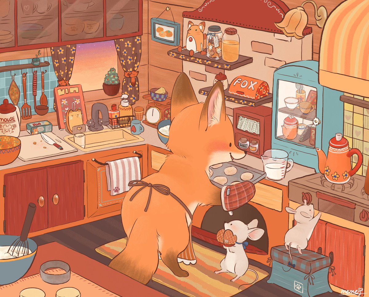 Memegmu's tweet image. きつねちゃんのお部屋まとめ🦊🏠