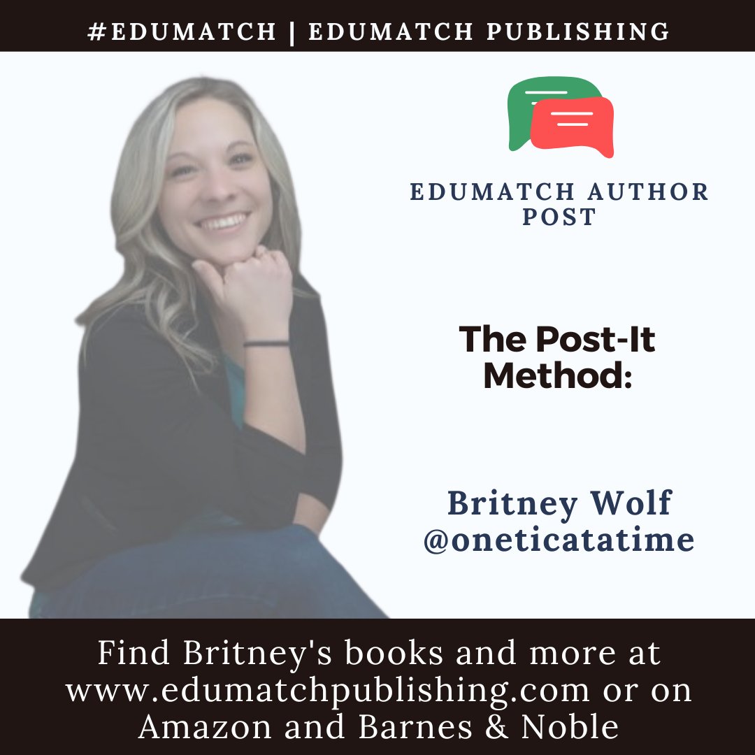 EdumatchBooks's tweet photo. Read the newest blog post by our author Britney Wolf @oneticatatime

The Post-It Method:

https://t.co/4H2OtJVGro
#Relationship #Passion #Ticcing #edumatchauthors https://t.co/Cb83pqGESR