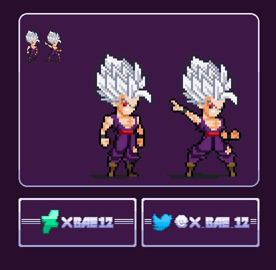 x_Bae_12's tweet photo. [DBS Super Hero] Gohan Beast
💢💢💢💢💢💢💢💢💢
#pixel #pixelart #spriteart #DragonBallSuperSuperHero  #XLSW #Gohan https://t.co/tNTIXezmb5