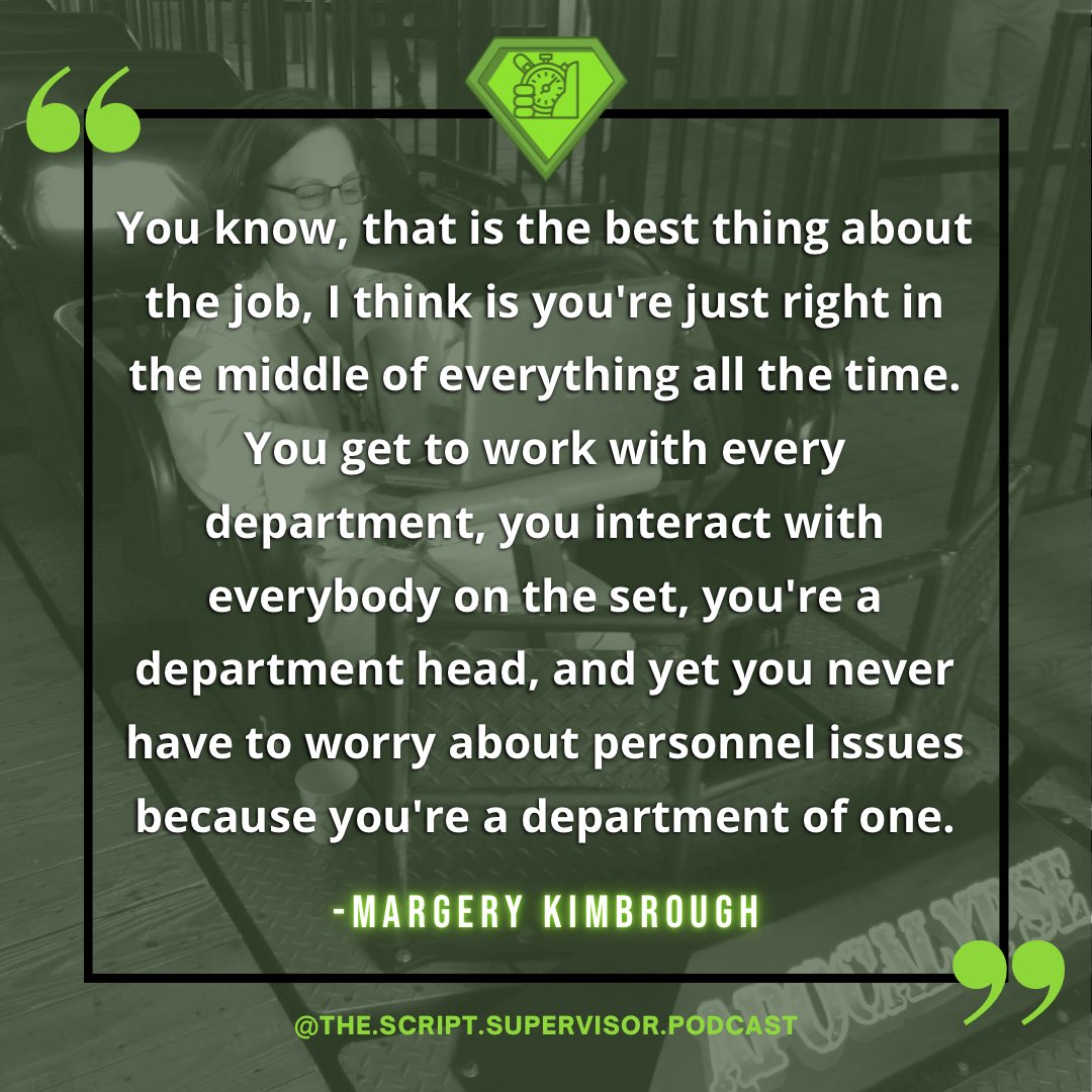 TheScriptSupPod's tweet photo. For our fellow script supervisors, what is YOUR favorite thing about the job? #scriptsupervisor #setlife https://t.co/MEEy4nBWZ2