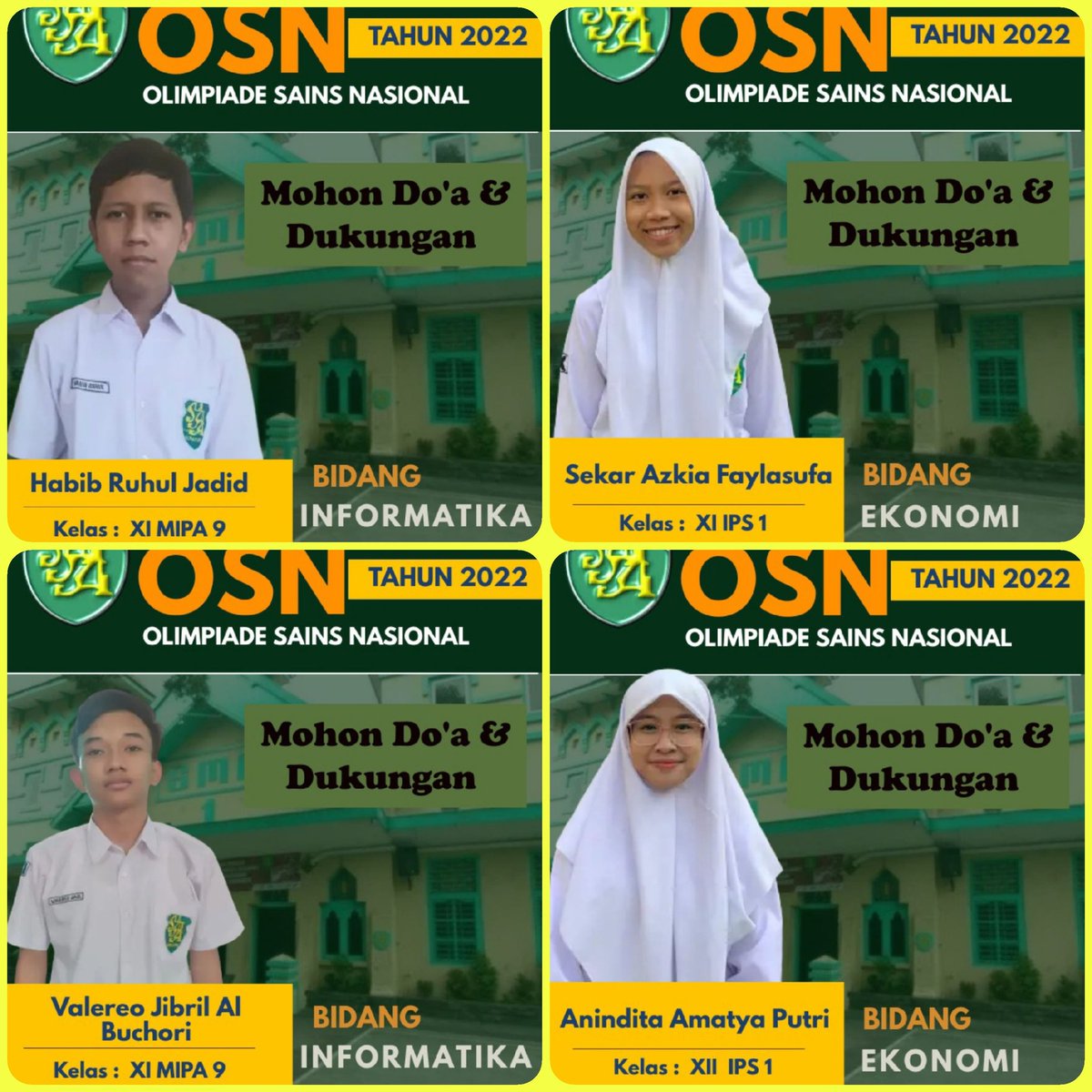 smansaska's tweet photo. Semoga sukses dapat lolos ke tingkat nasional. Aamiin.  Mohon doa dan dukungannya https://t.co/LGRvTzLbZK