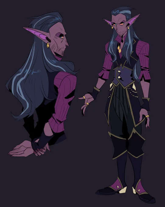 sorry feeling the urge to throw out old art a lot tonight??? i had a realization a while back while putting together my faceyourart post that I gave elf!silc/o the same eyes as another totally different character.  so I'm trying to figure out new eyes for him ....  