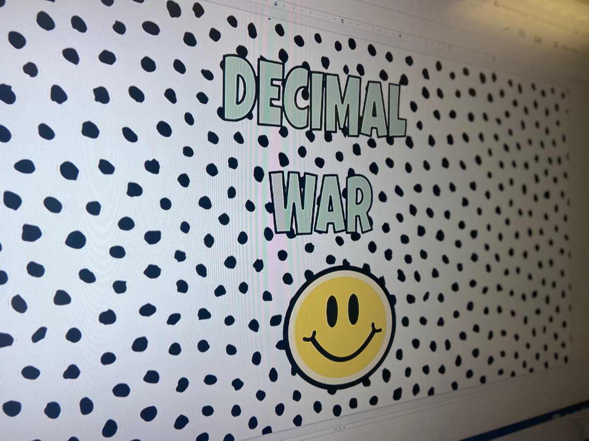 Sarah Wallwork (@wallworkmath) on Twitter photo Friendly game of Decimal War in 5th grade math this week! Having fun Practicing how to order and compare decimals to the thousandths. <a href="/greenexplorers/">Green Elementary</a> Friendly game of Decimal War in 5th grade math this week! Having fun Practicing how to order and compare decimals to the thousandths. <a href="/greenexplorers/">Green Elementary</a>