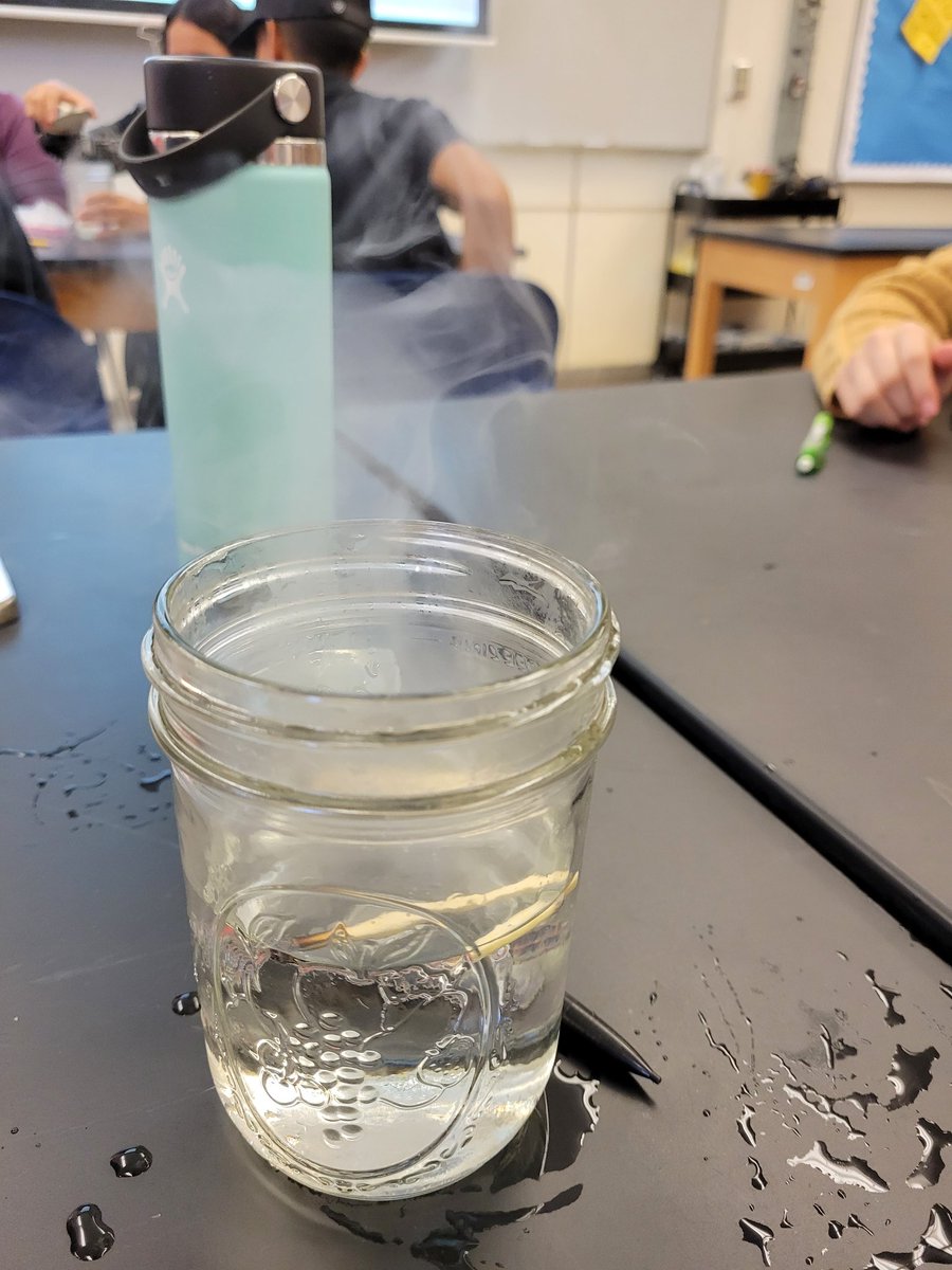 C3PhysicsO's tweet photo. Navigating thunderstorms as a phenomenon lead to investigation of clouds so for #phenomenafriday investigative phenomenon of clouds in a bottle #kssci https://t.co/gc68CWVAaW