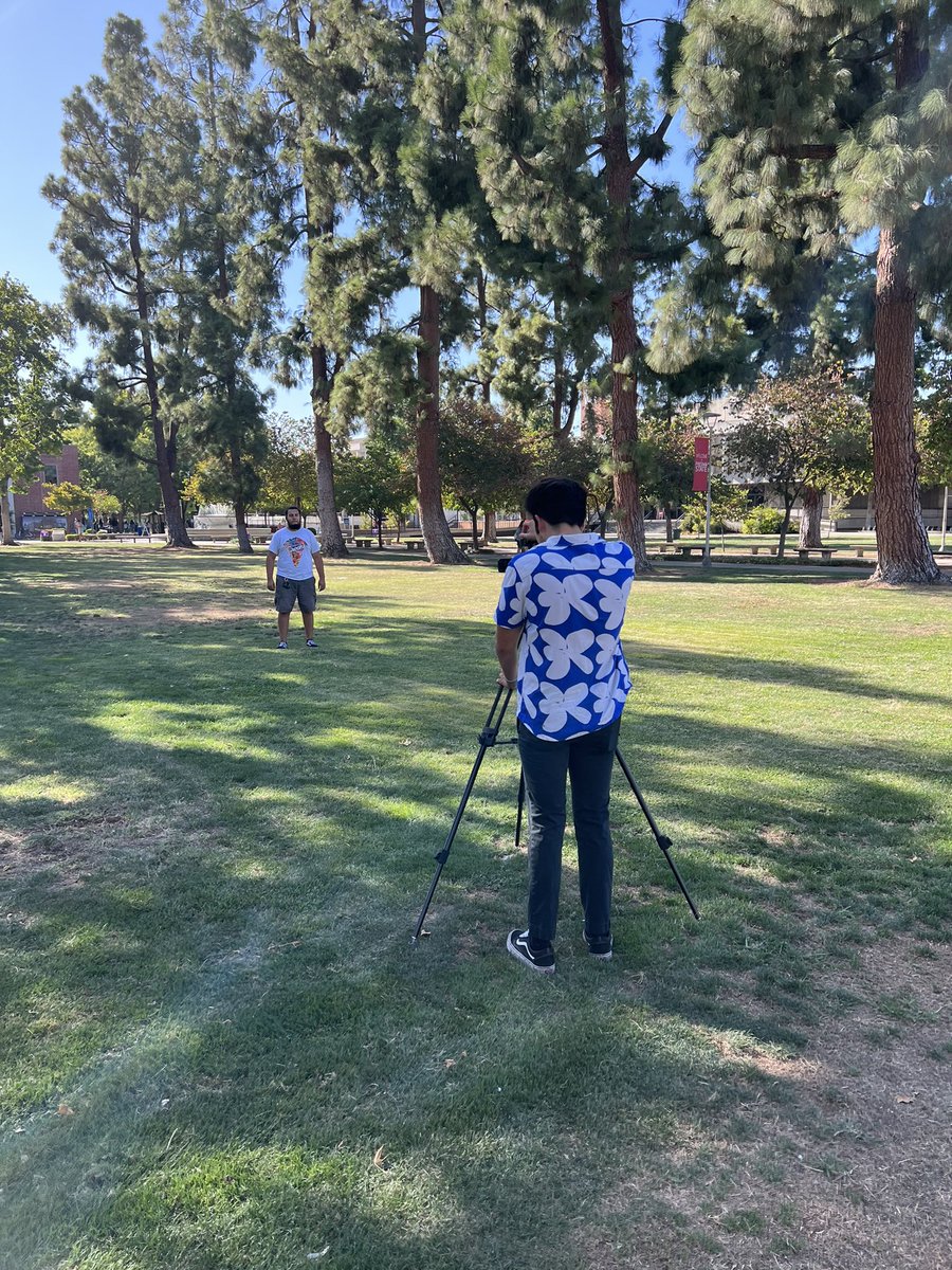 CruzTheCreatorr's tweet photo. MCJ 121 Video for News Students getting hands on with our Electronic News Gathering Cameras for the first time 📹 Can’t wait to see them progress this semester 🙌🏼 #wearemcj @FSMCJDept https://t.co/dqaAZRP3wE