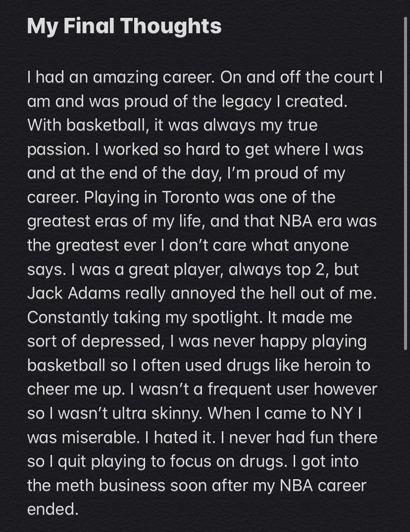 bucketsnation2's tweet photo. My Final Thoughts https://t.co/yNa8NtfGVZ