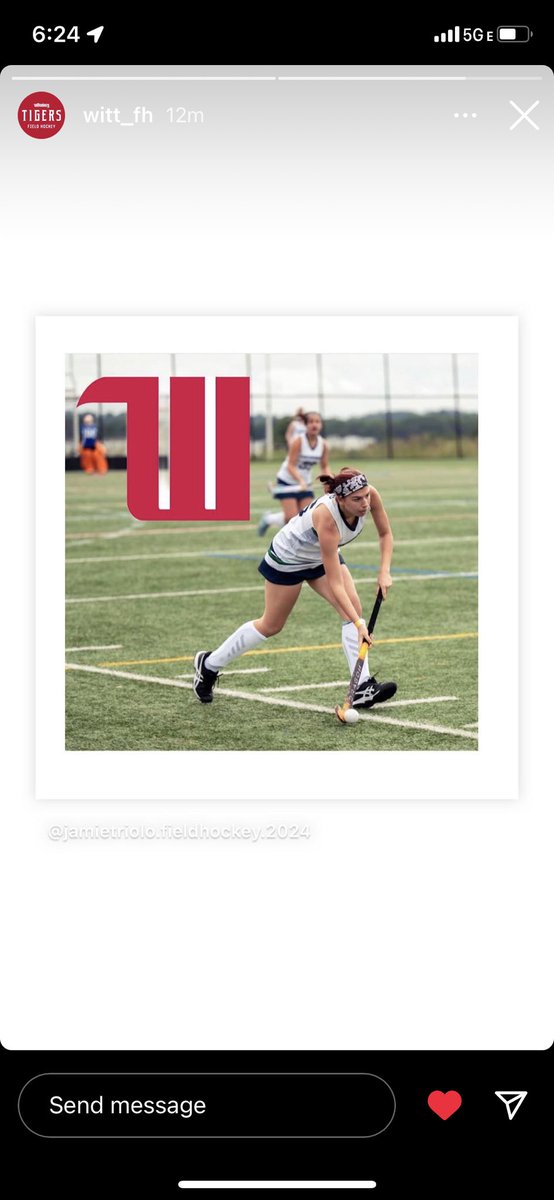 triolo_jamie's tweet photo. I am excited to announce my verbal commitment to play field hockey at Wittenberg University! Thank you to my coaches, Brett Clay and Rachel Galante, for helping to get me where I am today! Thank you to my family for always supporting me! #TigerUp https://t.co/UkD7ucC80g