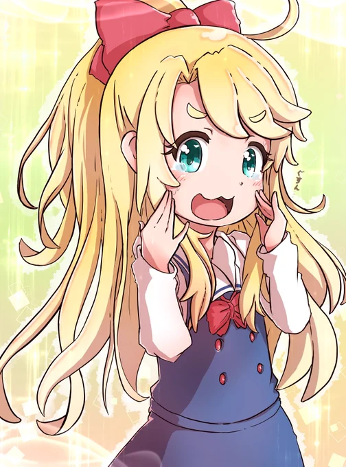 『なッ..泣いてなんか、いないんだからネッ』 #pixiv 私に天使が舞い降りた #姫坂乃愛 #わたてん #wataten #絵柄が好みって人にフォローされたい 