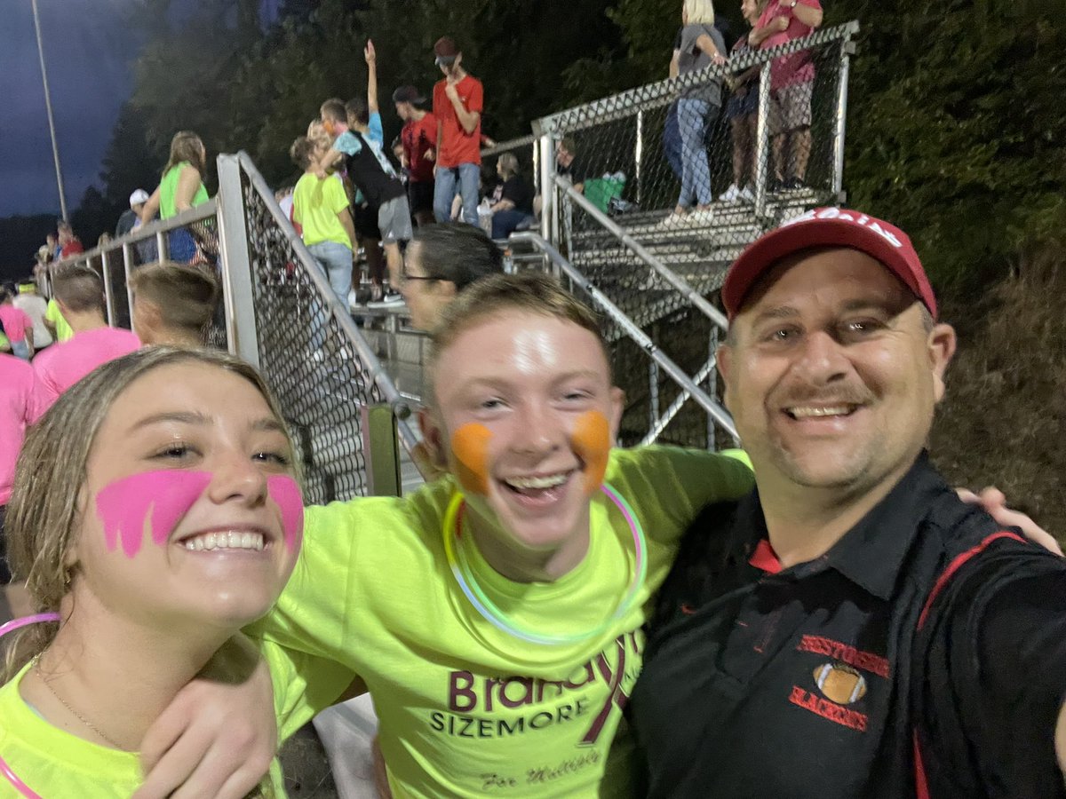 Ran into the GOAT @ann3burchett at the PHS-Magoffin game.  Then, <a href="/WesleySalisbur2/">Wesley Salisbury</a> got a little jealous.  2 great kids and athletes.  #loyalandtrue