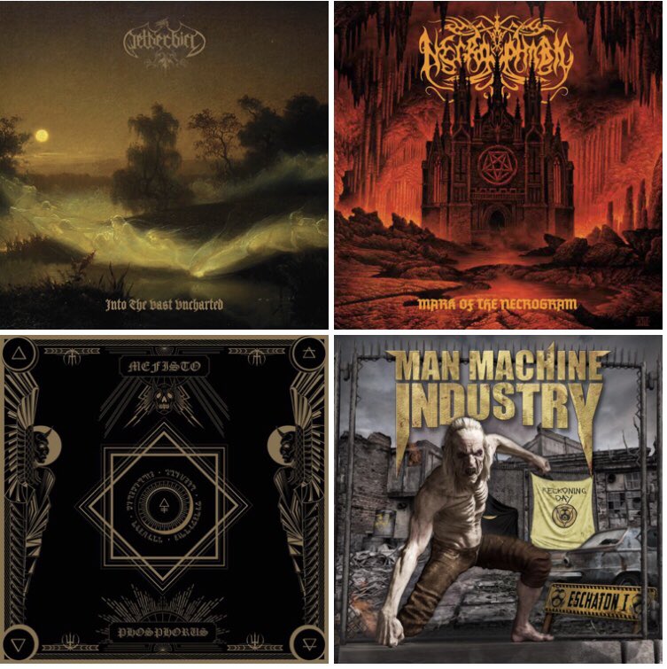 SilviaMetal666's tweet photo. Albums I’ve been listening to today
🤘🏼🤘🏼🤘🏼🤘🏼
#Netherbird
#Necrophobic
#Mefisto
#ManMachineIndustry
#Metal
#SwedishMetal
#MetalSavesMeFromEverything https://t.co/J3cL1Xf9wr