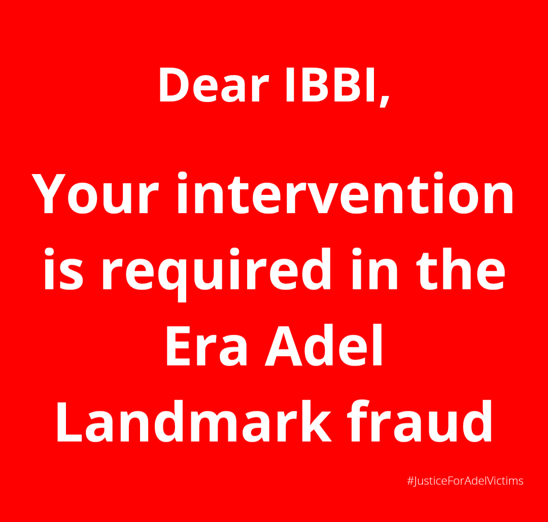 bhadana's tweet photo. Dear @IBBIlive 

Your intervention is required in the Era Adel Landmark fraud of Greater Faridabad, Palwal and Gurgaon.

Builder and IRP are mis-leading the NCLT 

#JusticeForAdelVictims

@KirenRijiju @HardeepSPuri @MoHUA_India @PIB_India @PMOIndia @cmohry @KPGBJP @bhadana https://t.co/Grrdh96n0y