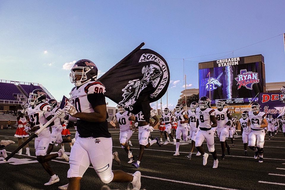 raider_media's tweet photo. First football game of the season! It may not have ended how we wanted, but we sure had a great time spreading Raider spirit! 📣❤️ https://t.co/WN0A7K2jEE