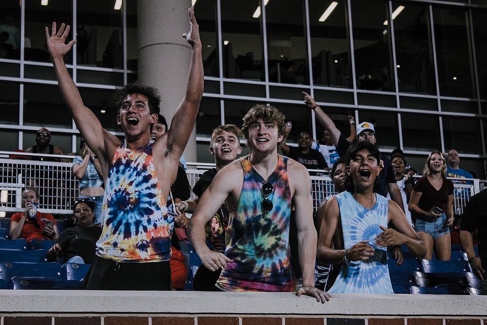 raider_media's tweet photo. First football game of the season! It may not have ended how we wanted, but we sure had a great time spreading Raider spirit! 📣❤️ https://t.co/WN0A7K2jEE
