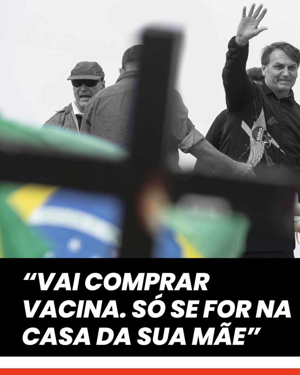 BitucaSalim's tweet photo. E quem é contra vacinas, você se lembra? Ele mesmo: o Bolsonaro! 😡 Milhares de pessoas estavam morrendo de Covid-19 e mesmo assim ele não queria comprar e fornecer vacinas para o povo. Não dá para esquecer que Bolsonaro negou saúde e vida para o povo brasileiro. 
#OBrasilPiorou https://t.co/ULVwqgiqqI