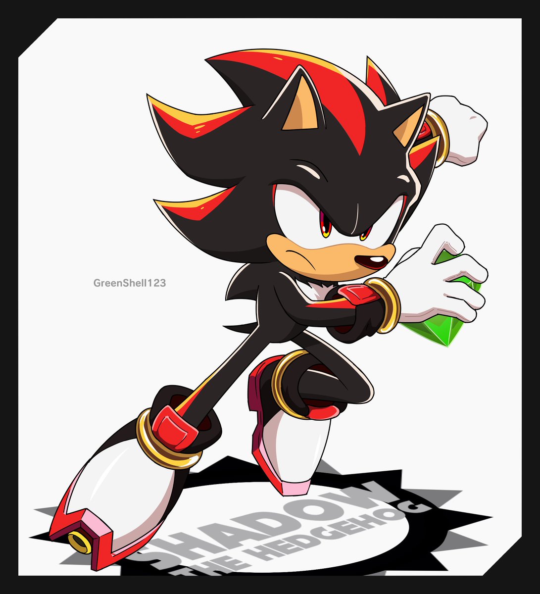 「Drew shadow for a collab with sum rlly c」|GreenShell123のイラスト