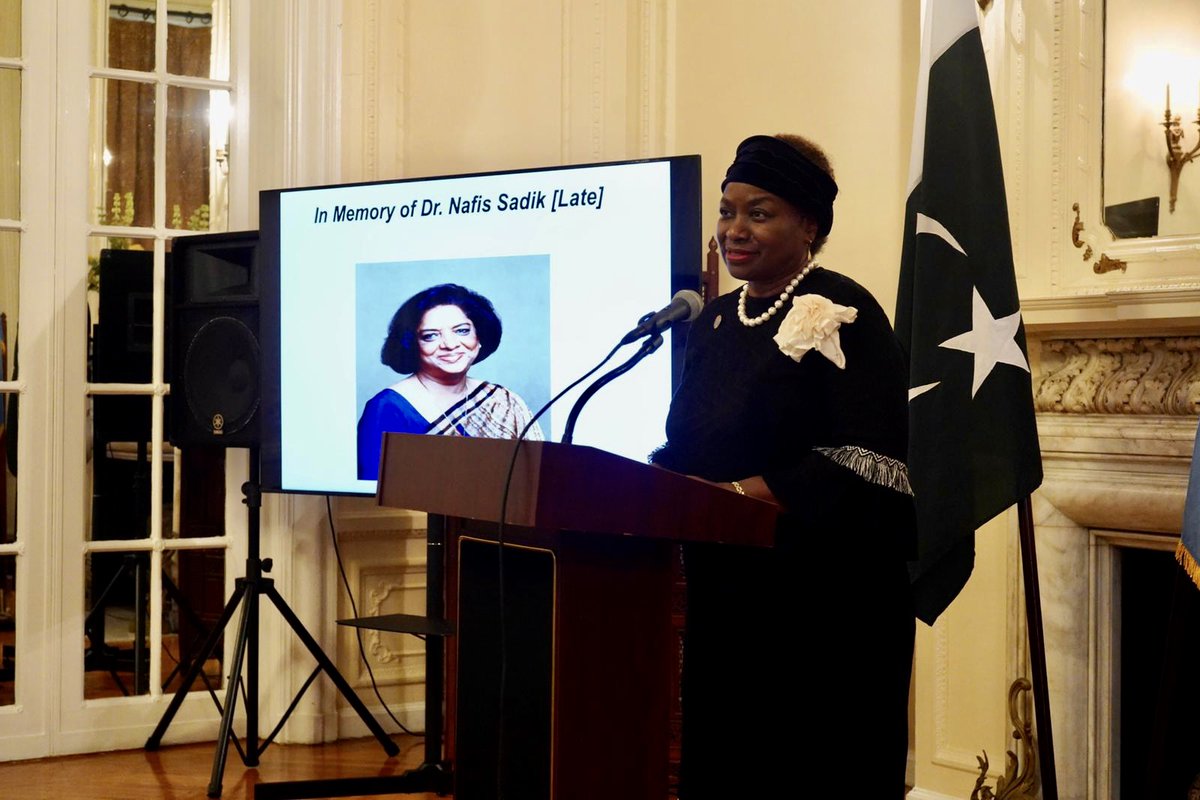 It was a privilege to pay homage to former <a href="/UNFPA/">UNFPA</a> Executive Director Dr. Nafis Sadik today at <a href="/PakistanUN_NY/">Permanent Mission of Pakistan to the UN</a>. She was a trailblazer who paved the way for so many of us within the <a href="/UN/">United Nations</a> and beyond. Her light may have left this world, however the torch she lit burns ever bright.