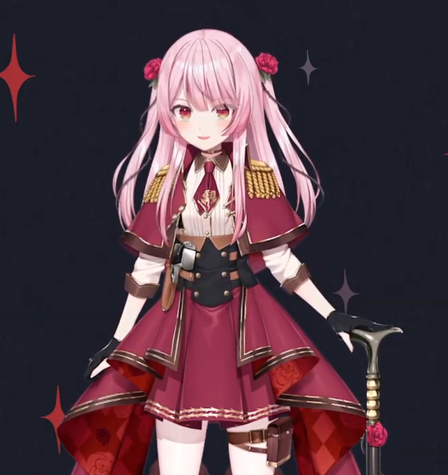 #RoseAttire バラのサイドテールいい、、、 
