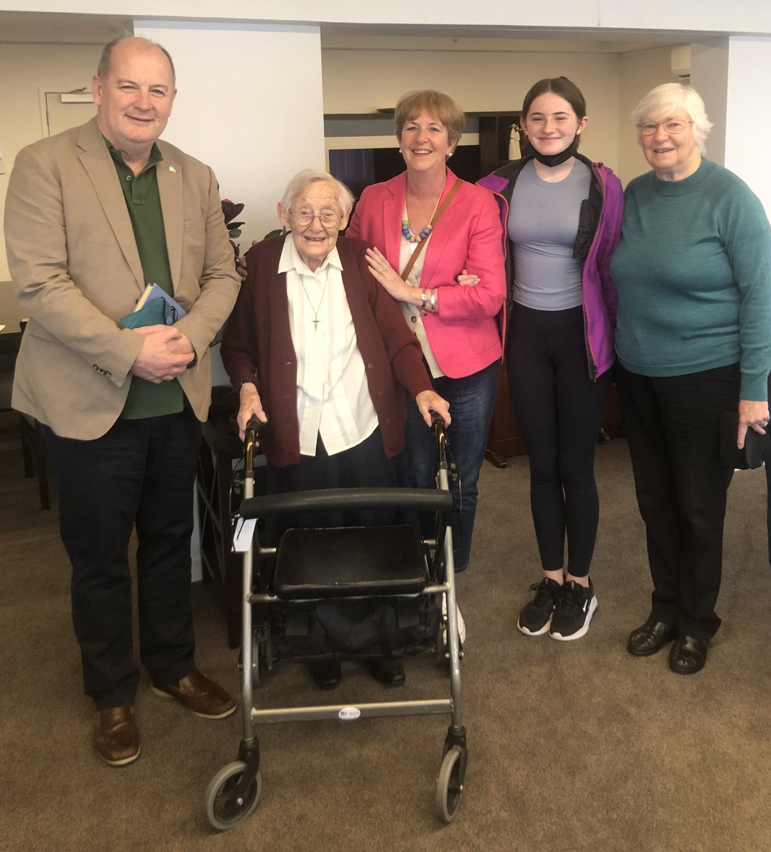 Sin é - wrapped up our posting with a cupán tae with Sister Irenaeus Murphy, who has spent 82 of her 102 years in Aotearoa New Zealand. Ngā mihi nui. Míle buíochas. So grateful to all who made our four years so memorable. #community