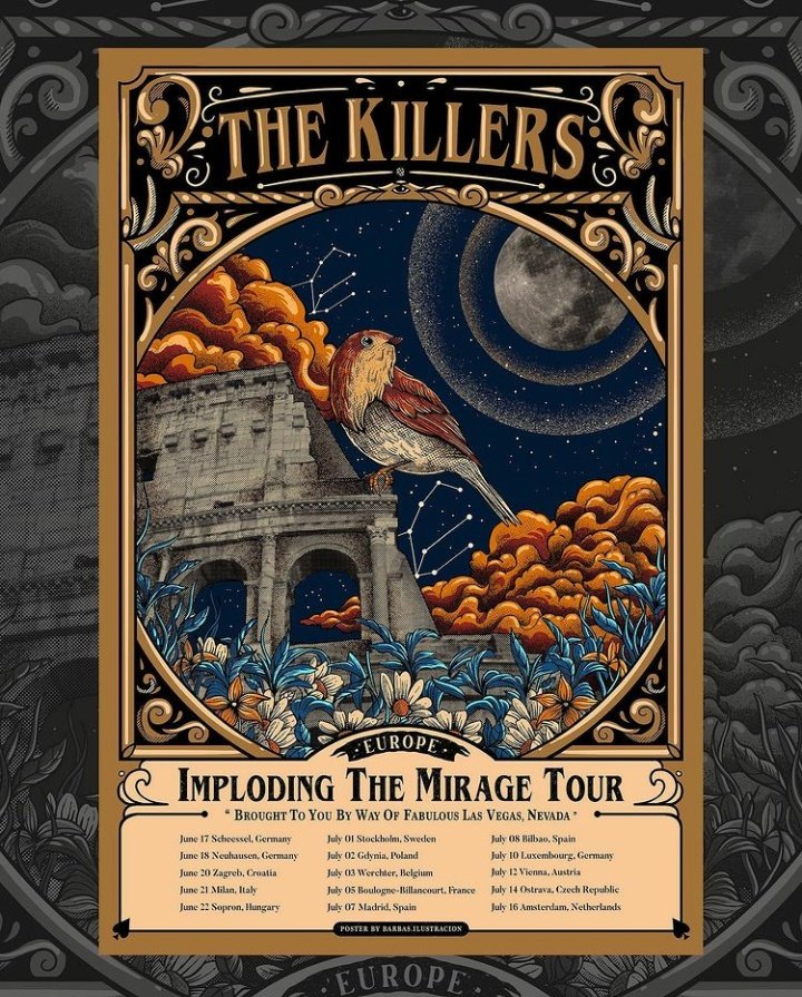 t_hekillersfan's tweet photo. Pronto estará a la venta en la página oficial de The Killers. Éstos son los carteles de las fechas anteriores 😍

https://t.co/TQAuPYpHhs https://t.co/u3YDOcILDI