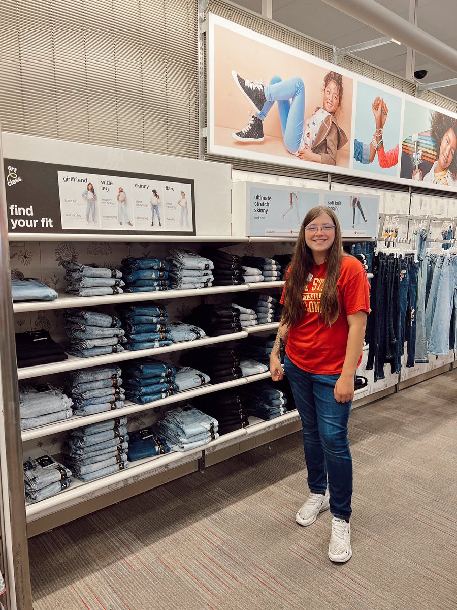 #BTS week at #T803 definitely kept our Kid’s DBO, Kallie, busy but nothing is going to stop her from those crisp denim folds. Very proud!!! Next up - Q4! 🎯 #target #joy #targetstyle