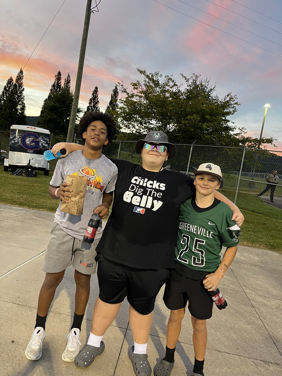 racheladamstn's tweet photo. Check out our @gms_tn students cheering on @GreeneDevilsFB! Friday night lights at its best! Let’s go Greene Devils! 💚#RISEasONE https://t.co/B1WhWkItaJ